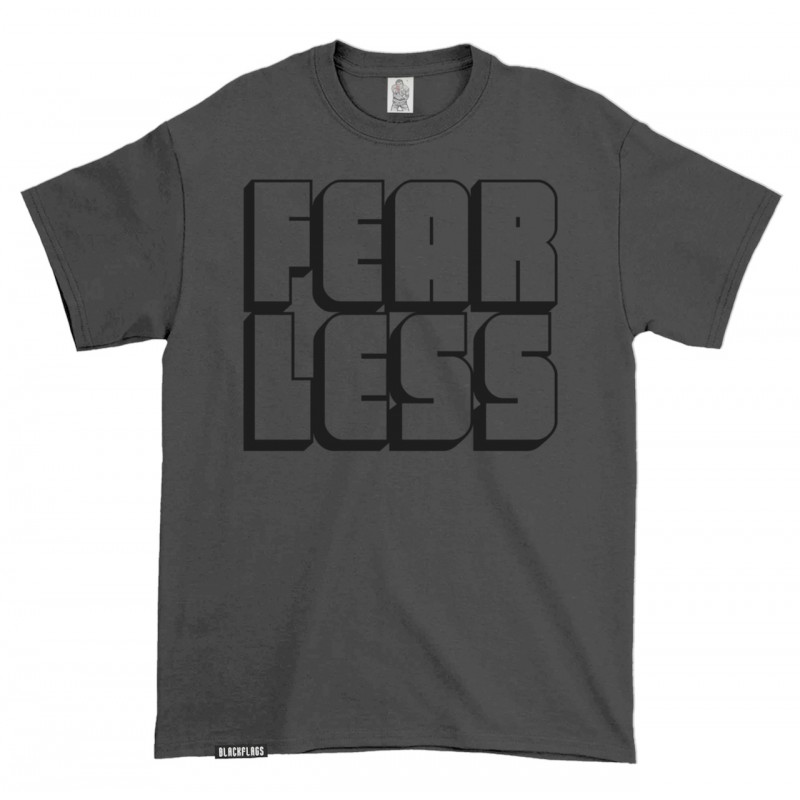 T-shirt FEAR LESS Charcoal - www.Blackflags.nl