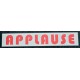 "Applause" wall art sign 70x13cm