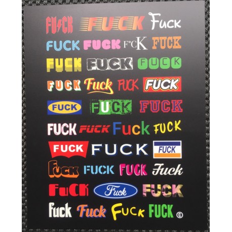 "F*ckF*ck" wall art sign 40x50cm